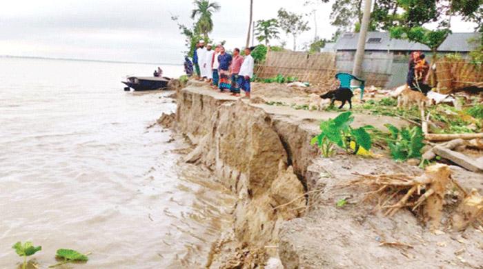 রৌমারী ও রাজীবপুরে নদী ভাঙনে বিলীন ৭০ বসতভিটা রৌমারী ও রাজীবপুরে নদী ভাঙনে বিলীন ৭০ বসতভিটা
