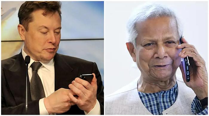 ড. মুহাম্মদ ইউনূসের সঙ্গে ইলন মাস্কের ফোনালাপ ড. মুহাম্মদ ইউনূসের সঙ্গে ইলন মাস্কের ফোনালাপ