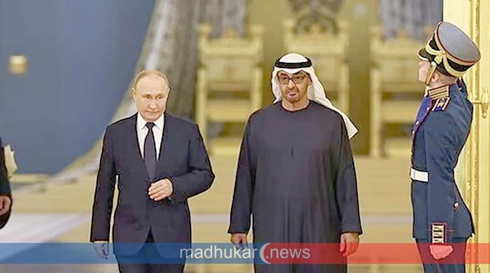 মধ্যপ্রাচ্যে যুদ্ধ বন্ধের আহ্বান পুতিন ও বিন জায়েদের