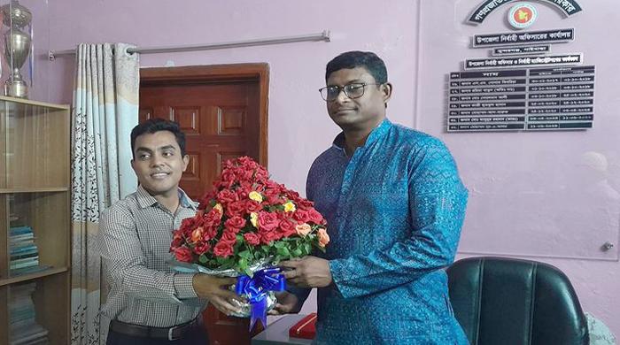 সাংসদ শামীমের সাথে নতুন ইউএনও’র শুভেচ্ছা বিনিময়