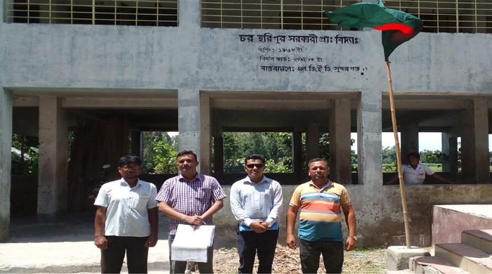 সুন্দরগঞ্জে আসন্ন জাতীয় নির্বাচনের ভোটকেন্দ্র পরিদর্শন করছে প্রশাসন