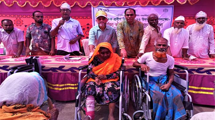 সাঘাটায় এসকেএসের আর্ন্তজাতিক প্রবীণ দিবস উদযাপন