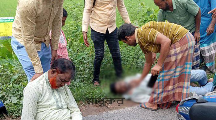 গাইবান্ধায় ট্রাকের ধাক্কায় ছিটকে পড়ে মোটরসাইকেল চালক নিহত