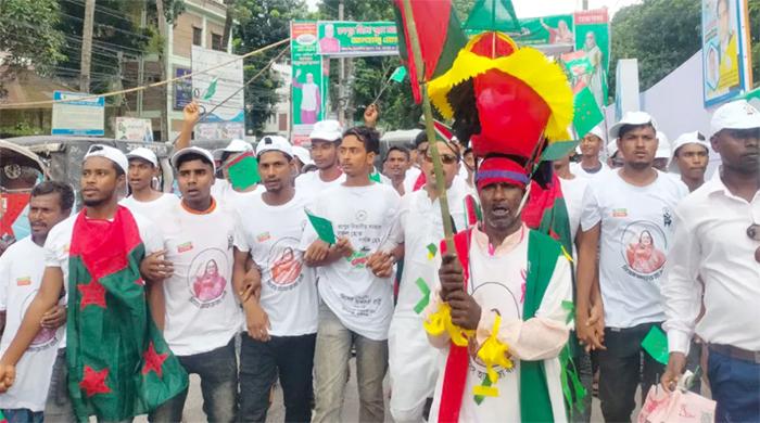 মিছিল-স্লোগানে মুখরিত রংপুর
