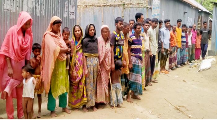 সাঘাটায় জমেনা হত্যার বিচারের দাবিতে মানববন্ধন