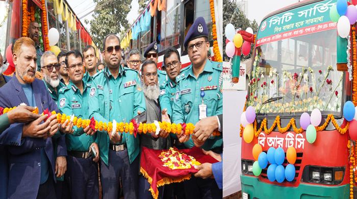 রংপুরে সিটি বাস সার্ভিসের উদ্বোধন