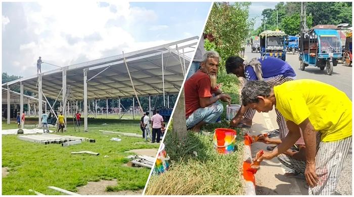 রাষ্ট্রপতির আগমন ঘিরে ঠাকুরগাঁওয়ে উৎসবের আমেজ