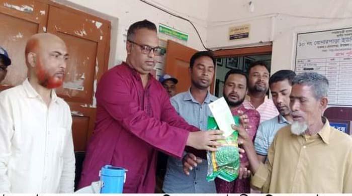 সাঘাটায় বিনামূল্যে পাট বীজ বিতরণ