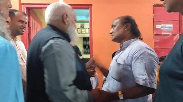 পলাশবাড়ী‌তে বিশিষ্ট সমাজসেবক মেজর (অবঃ) মফিজুল হক কালী মন্দিরে পরিদর্শন