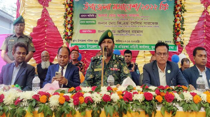 ফুলছড়িতে আনসার ও গ্রাম প্রতিরক্ষা বাহিনীর সমাবেশ