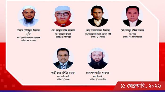 গাইবান্ধা-৪ (গোবিন্দগঞ্জ) সদর আসনে ৬ জনের মধ্যে আপনার পছন্দের প্রার্থী কে ?