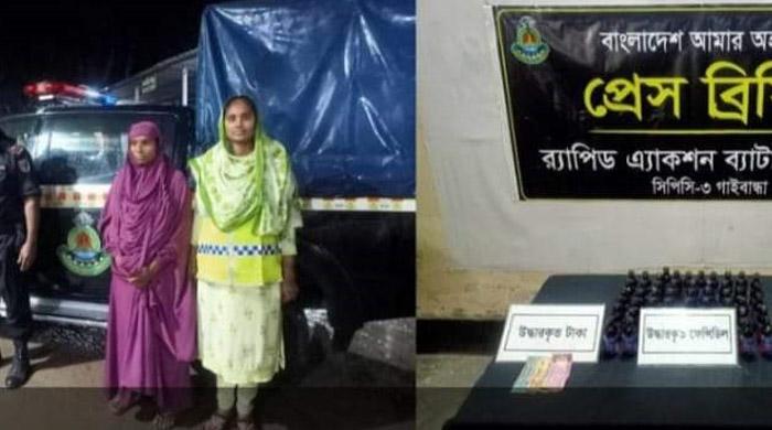 সাঘাটায় ৫০ বোতল ফেন্সিডিলসহ মহিলা গ্রেফতার