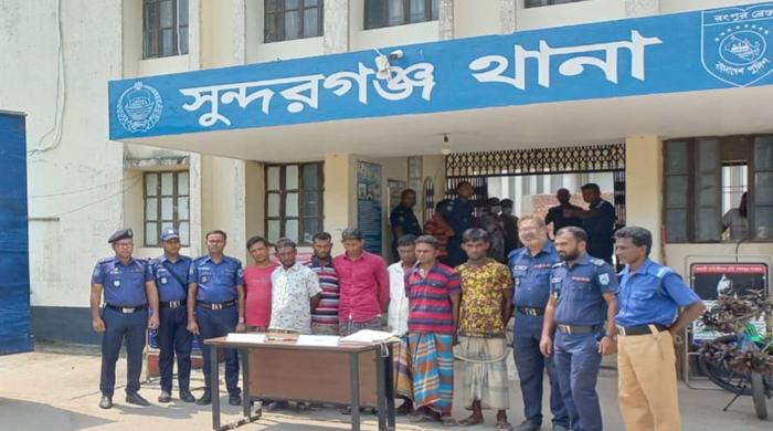 সুন্দরগঞ্জে ১২ জুয়াড়ি গ্রেপ্তার