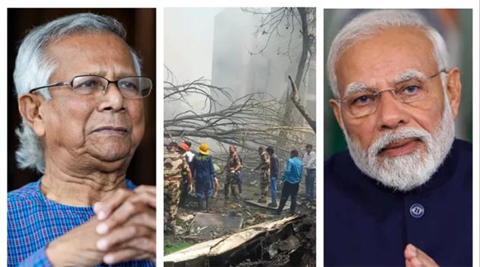 ভারতে বিমান বিধ্বস্তের ঘটনায় মোদিকে ড. ইউনূসের শোকবার্তা