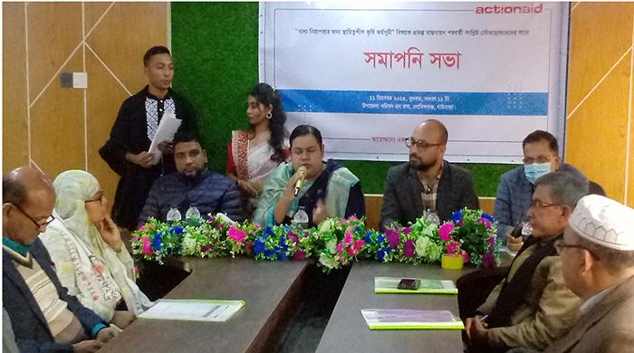 গোবিন্দগঞ্জে স্টেকহোল্ডারদের সাথে সমাপনি সভা অনুষ্ঠিত 
