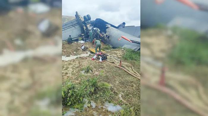 ভারতীয় বিমান বাহিনীর পরিবহন প্লেন বিধ্বস্ত