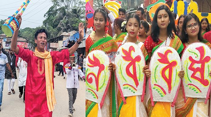 বর্ণিল আয়োজনে বর্ষবরণে মাতলো গাইবান্ধা