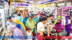 গাইবান্ধায় জমে উঠেছে ঈদের কেনাকেটা