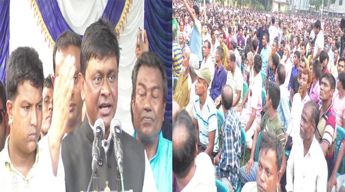 নৌকায় ভোট চেয়ে গোবিন্দগঞ্জে আওয়ামী লীগের সমাবেশ