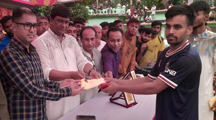 গোবিন্দগঞ্জ উপজেলা চেয়ারম্যান গোল্ডকাপ ফুটবল টুর্নামেন্টে মহাস্থান বিপুল একাদশ চ্যাম্পিয়ন