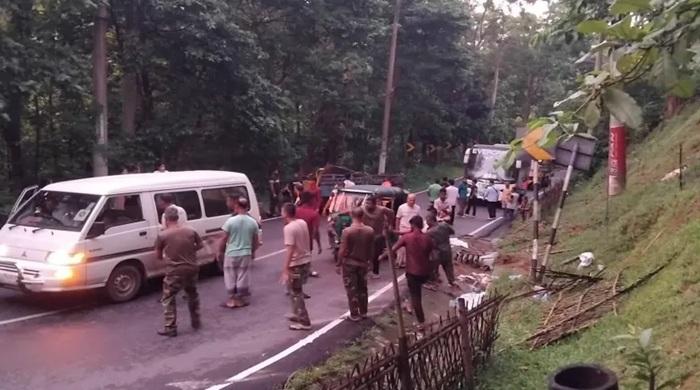 রাঙামাটিতে যাত্রীবাহী পিকআপ উল্টে ৪ জন নিহত