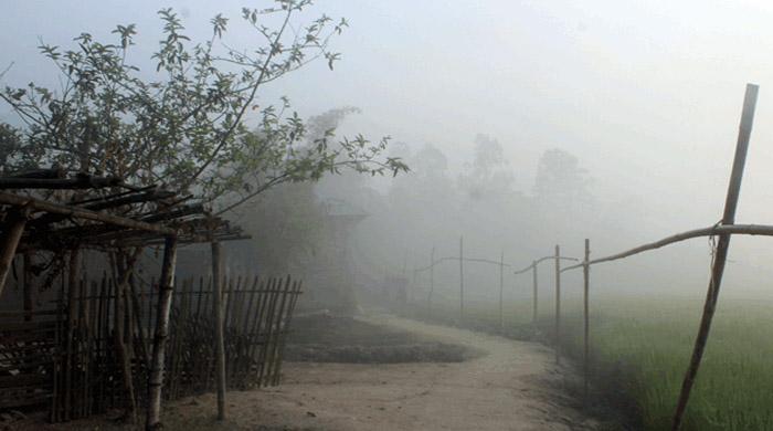 বৈশাখেও ঘন কুয়াশায় আচ্ছন্ন দিনাজপুর