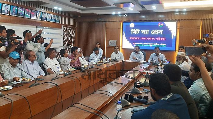গাইবান্ধায় সাংবাদিকদের সঙ্গে নবাগত জেলা প্রশাসকের মতবিনিময়