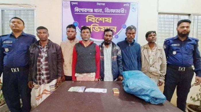 নীলফামারীতে পুলিশের বিশেষ অভিযানে ৬ জুয়ারী গ্রেফতার 