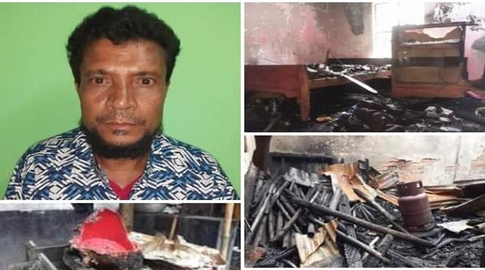 পলাশবাড়ীর পল্লীতে গোয়ালঘরের আগুন থেকে মোফাজ্জল হোসেনের প্রায় অর্ধকোটি টাকা ক্ষতিসাধন