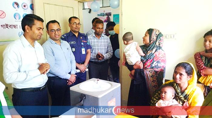 ফুলছড়ি উপজেলায় হাম-রুবেলা টিকাদান কার্যক্রমের উদ্বোধন