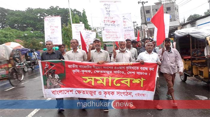 কৃষি খাতে উন্নয়ন বাজেটের ৪০ শতাংশ বরাদ্দের দাবি গাইবান্ধায় 