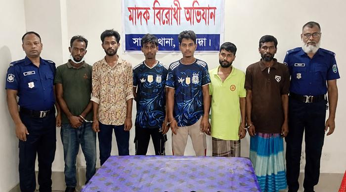 সাঘাটায় পুলিশের মাদকবিরোধী অভিযানে গ্রেপ্তার ৬