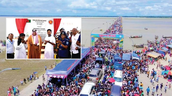 তিস্তার বুকে ‘মওলানা ভাসানী সেতু’র স্বপ্নযাত্রা শুরু