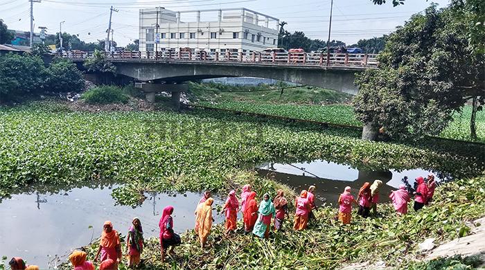 ঘাঘট লেকের পরিষ্কার-পরিচ্ছন্নতা কার্যক্রম শুরু