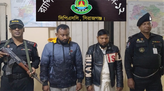 নাটোর শহরে দুই মাদক ব্যাবসায়ী আটক 