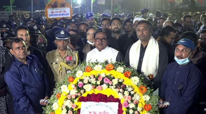নওগাঁয় ভাষা শহীদদের প্রতি শ্রদ্ধা নিবেদন