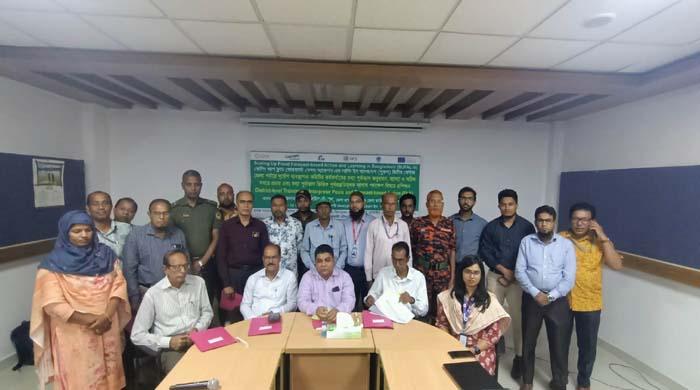 বন্যা পূর্বভাস ভিওিক পূর্বপ্রস্তুতি মূলক আগাম পদক্ষেপ বিষয়ে দিনব্যাপী এ প্রশিক্ষন কর্মশালা