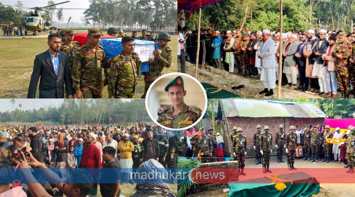 পলাশবাড়ীতে শায়িত হলেন সুদানে নিহত শান্তিরক্ষী সবুজ