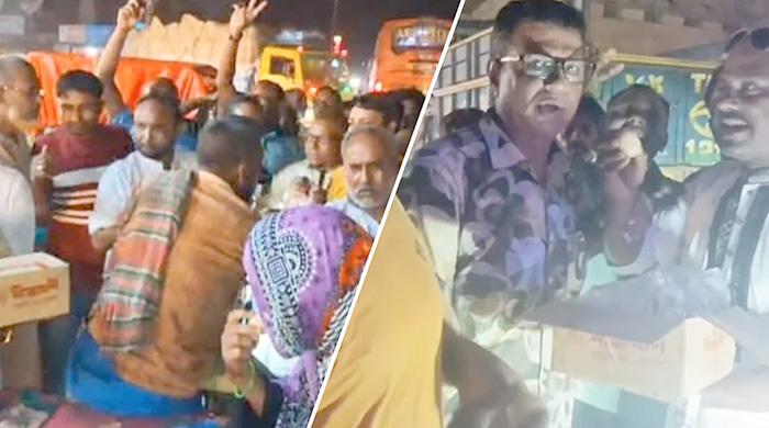 ধর্ম প্রতিমন্ত্রী হওয়ায় নির্বাচনী এলাকা গোবিন্দগঞ্জে আনন্দ মিছিল এবং মিষ্টি বিতরণ 