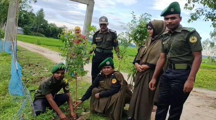 গোবিন্দগঞ্জে আনসার-ভিডিপির বৃক্ষরোপণ অভিযান