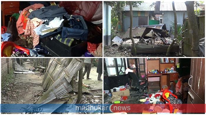 নীলফামারীতে মামলার ভয়ে পালিয়ে থাকাদের ২৫ বাড়িতে ভাংচুর লুটপাট