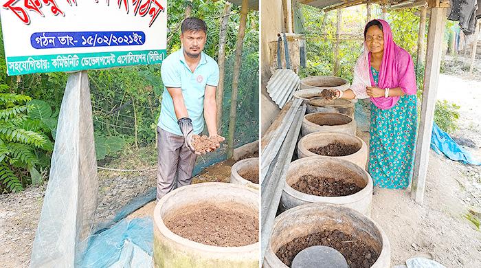 কেঁচো সারে বদলে যাচ্ছে নারী-তরুণ উদ্যোক্তাদের জীবন