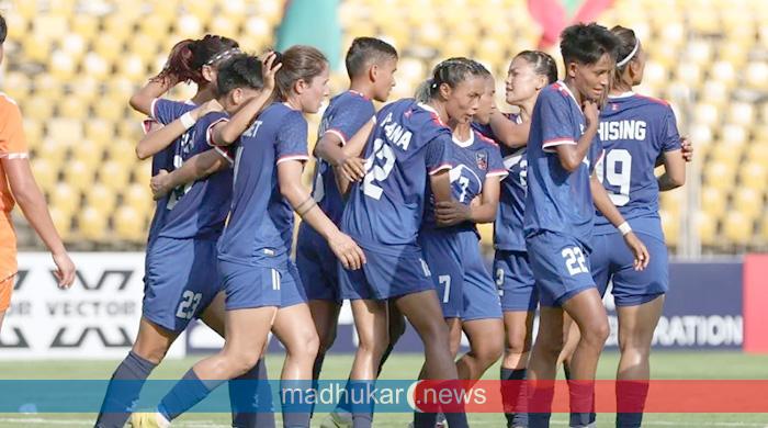 ভুটানকে হারিয়ে নারী সাফে নেপালের শুভসূচনা