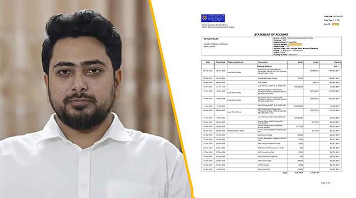 সম্পদের হিসাব দিলেন সদ্য সাবেক উপদেষ্টা নাহিদ ইসলাম