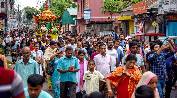 গাইবান্ধায় জগন্নাথ দেবের উল্টো রথযাত্রা 
