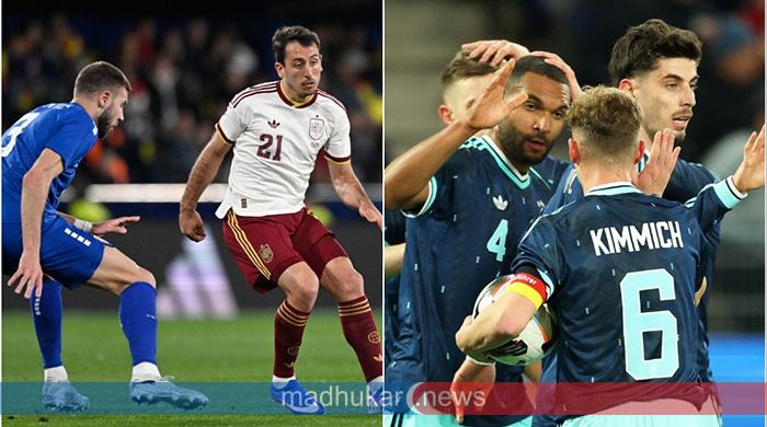 সার্বিয়াকে উড়িয়ে দিল স্পেন, সাত গোলের রোমাঞ্চে জার্মানির জয়