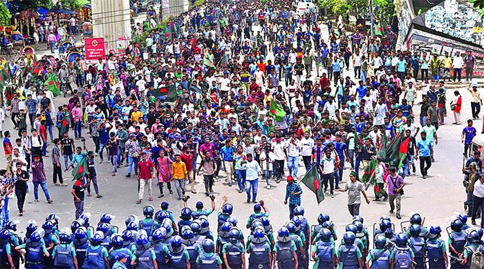 তিন দাবিতে বৈষম্যবিরোধী ছাত্র আন্দোলনের ২৪ ঘণ্টার আল্টিমেটাম