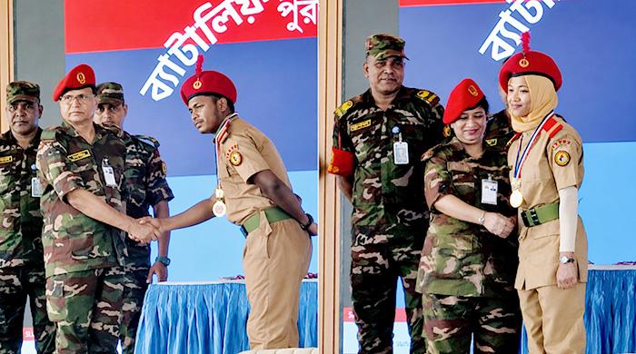 প্লাটুনের ক্যাডেটরা ৪ ইভেন্টে চ্যাম্পিয়ন