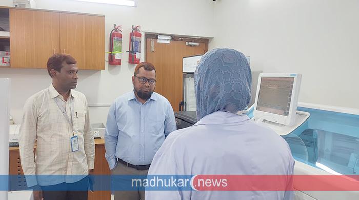 এসকেএস হাসপাতাল পরিদর্শন করলেন জেলা প্রশাসক