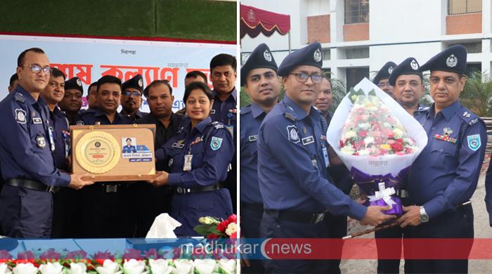 গাইবান্ধার বিদায়ী পুলিশ সুপারকে সংবর্ধনা, নবাগত এসপির যোগদান
